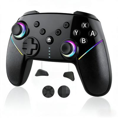 Switch 2 Controller 2026 Model Inovator Switch Pro Controller PC Controller Funcție TURBO Rapid Fire Funcție Macro Butoane din Spate Iluminare RGB Mare