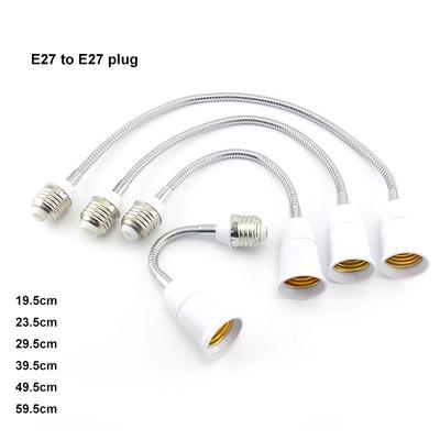Flexibler LED-Glühbirnensockel in 6 Größen, E27-auf-E27-Verlängerungsadapter, AC-Steckdose, Schraubenhalter, Konverter, Lampenadapter
