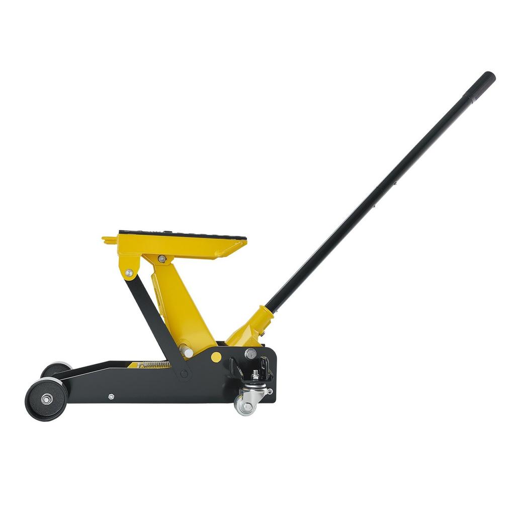 Low Profile Floor Jack, 2 Ton Capacity, Steel Racing Floor Jack with Single Piston Quick Lift Pump & Wheels, Hydraulic Trolley Car Lift for Cars,