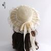 Mori Visor Pastoral Lo Girl Soft Girl Hat Handmade Doll Lace Bow Streamer Hat