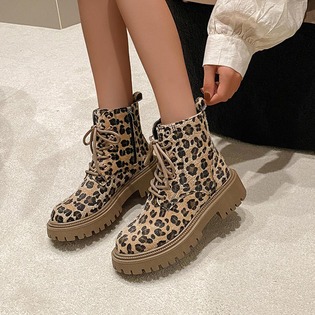 2026 New Winter Women Pumps Boots High Quality Lace-Up European Ladies Shoes Gothic Punk Casual White Platform Woman Spring
