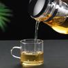 HMLOVE Värmebeständig Glas Tekanna Puer Vattenkokare Teinsats Kinesisk Kung Fu Teservis Set Högt Borosilikat Förtjockning Uppvärmbar Kanna