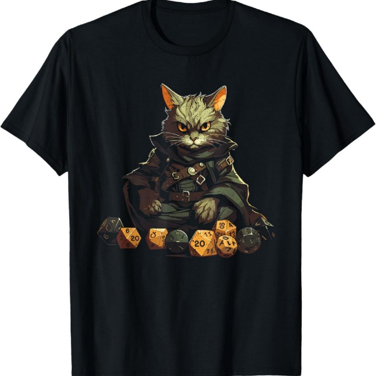 

RPG Gaming Role Playing D20 Tabletop Games Funny RPG Gamer T-Shirt1 XXXXXL чорний