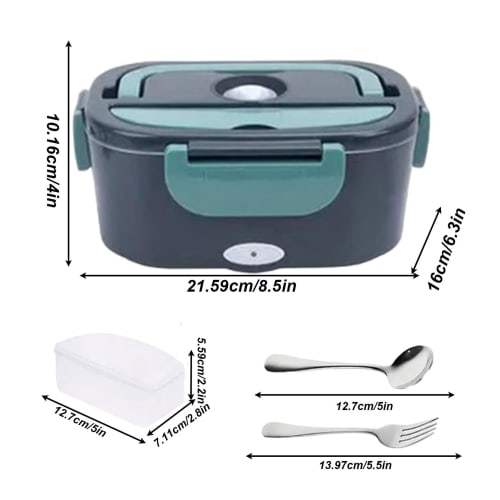 Insulated Lunch Box, Electric Lunch Box | 1.5L Food Warmer Lunch Container, Electric Lunch Box Food Heater, Food Warmer Lunch Container, Fast-Heating