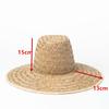 202506-HH5160 ins chic summer handmade Fragile rush grass sun protection  holiday model photo sun cap women leisure hat
