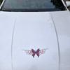 Car Sticker Colorful Butterfly Car Sticker Waterproof Vinyl Decal with Swirl Pattern for Vehicle Body & Window Decoration