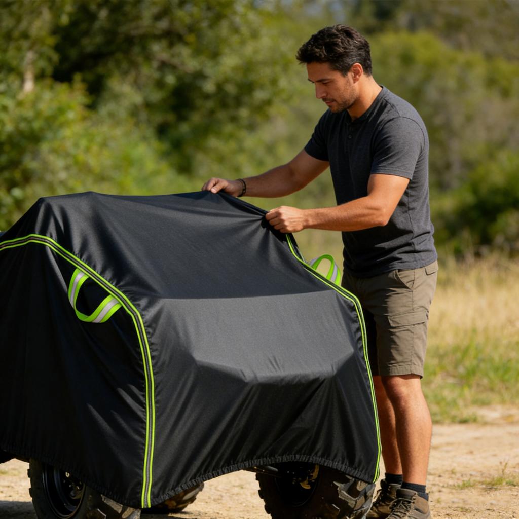 Quad Bike ATV Cover Universal Dust UV Protector for Motorcycle Scooter Kart Motorbike for Polaris Hisun Yamaha Can-Am CFMOTO