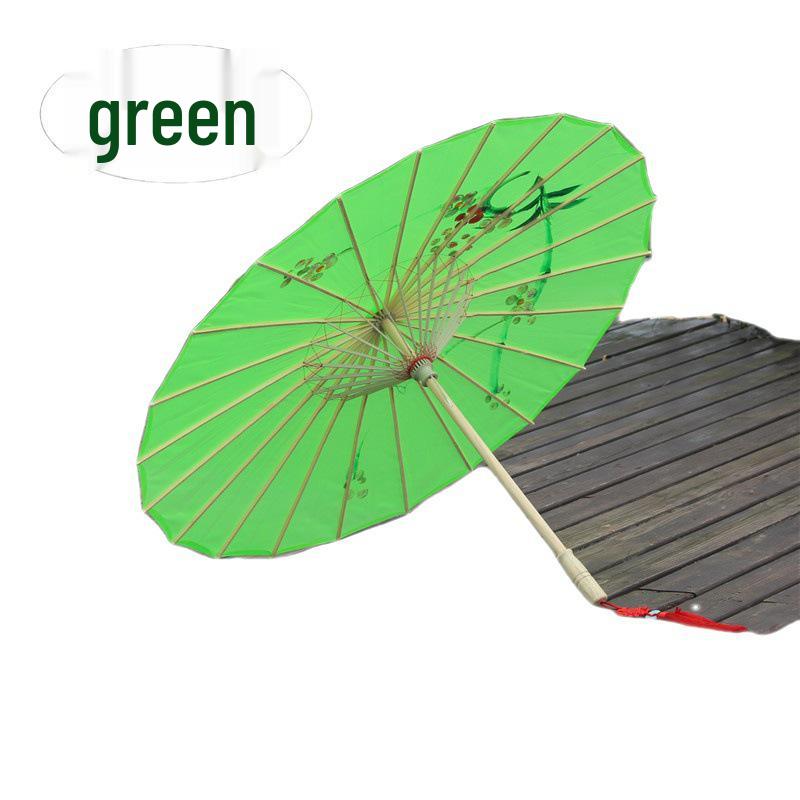 

Детский классический чонсам ханьфу с зонтиком из промасленной бумаги - Бесплатная доставка розы красного