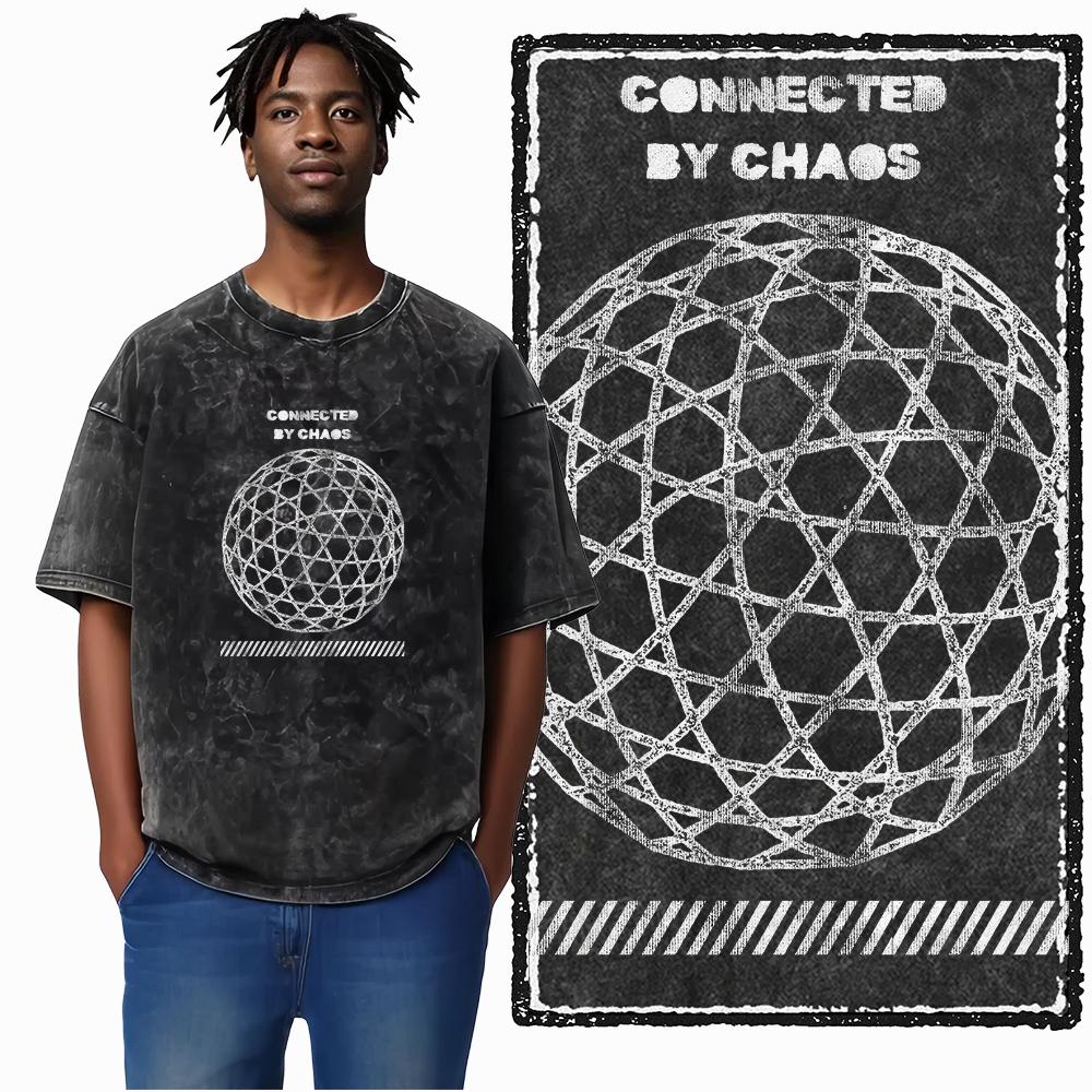 U5 100% Cotton Acid Washed Cool Streetwear Print Unisex T shirt Big size Cool Vintage men tshirt Cool tee shirt for men