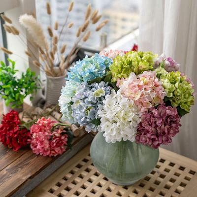 Künstliche Hortensienblüten Falsche Hortensienblüten mit Stiel UV-Beständige Künstliche Blumen für Draußen Vase Hochzeitssträuße Tafelaufsätze