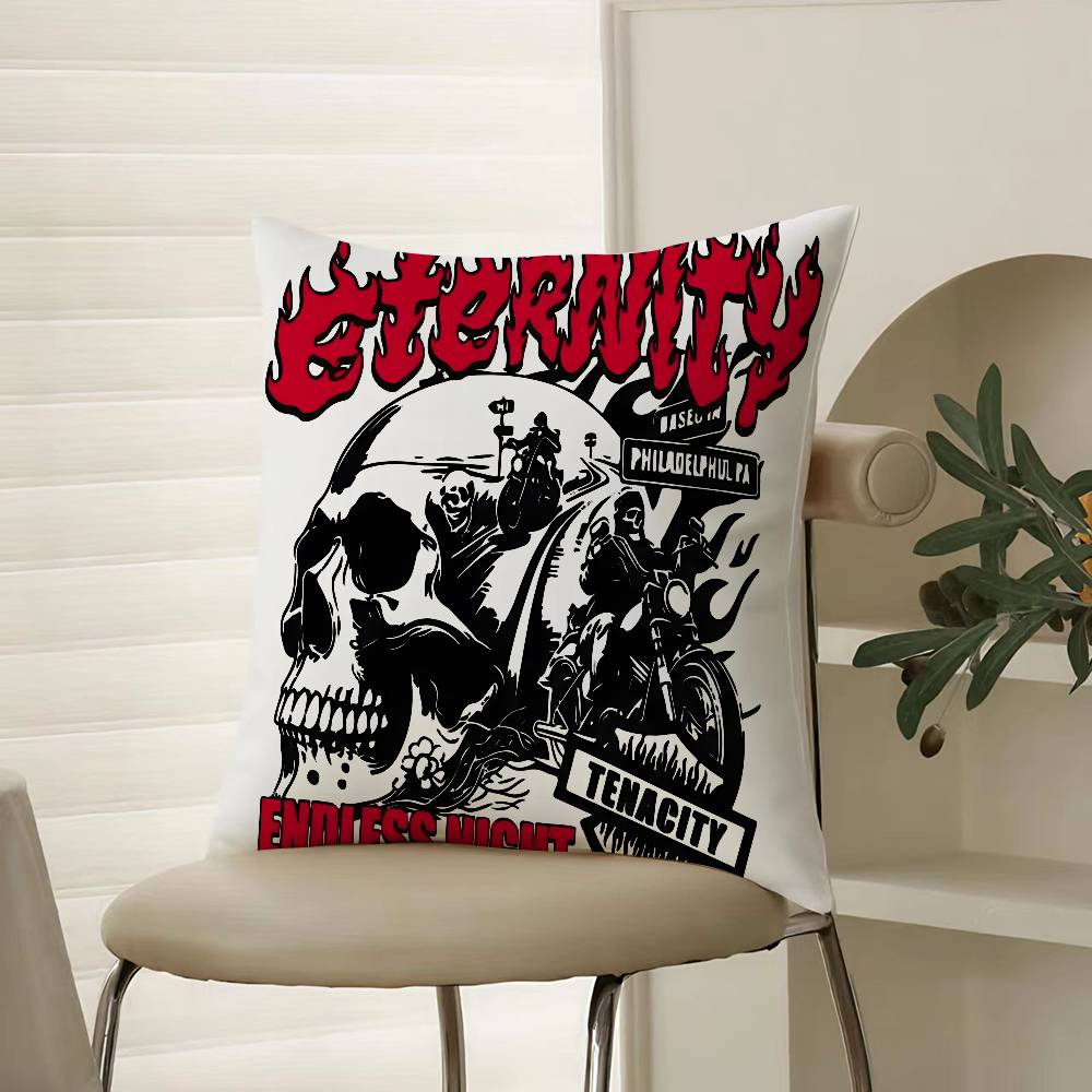 Fashionable Style Handsome Trendy Brands Pillow Case Comfort Sofa Bed Silky Elegant Invisible Zipper Decorative Cushion Cover