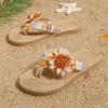 Women's Fashion Trend Accessory Sunflower Anti-slip Wear Soft Sole Flat Flip Flops