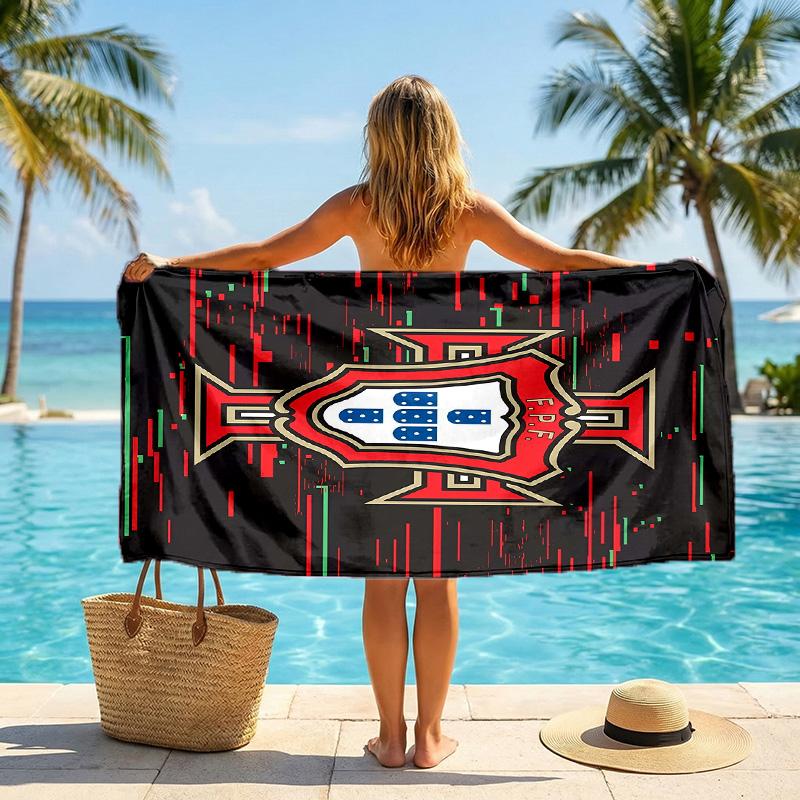 Portugal national football team Beach Towel Soft Microfiber Summer Towel Quick Dry Absorbent Towel for Beach Swimming Pool Travel