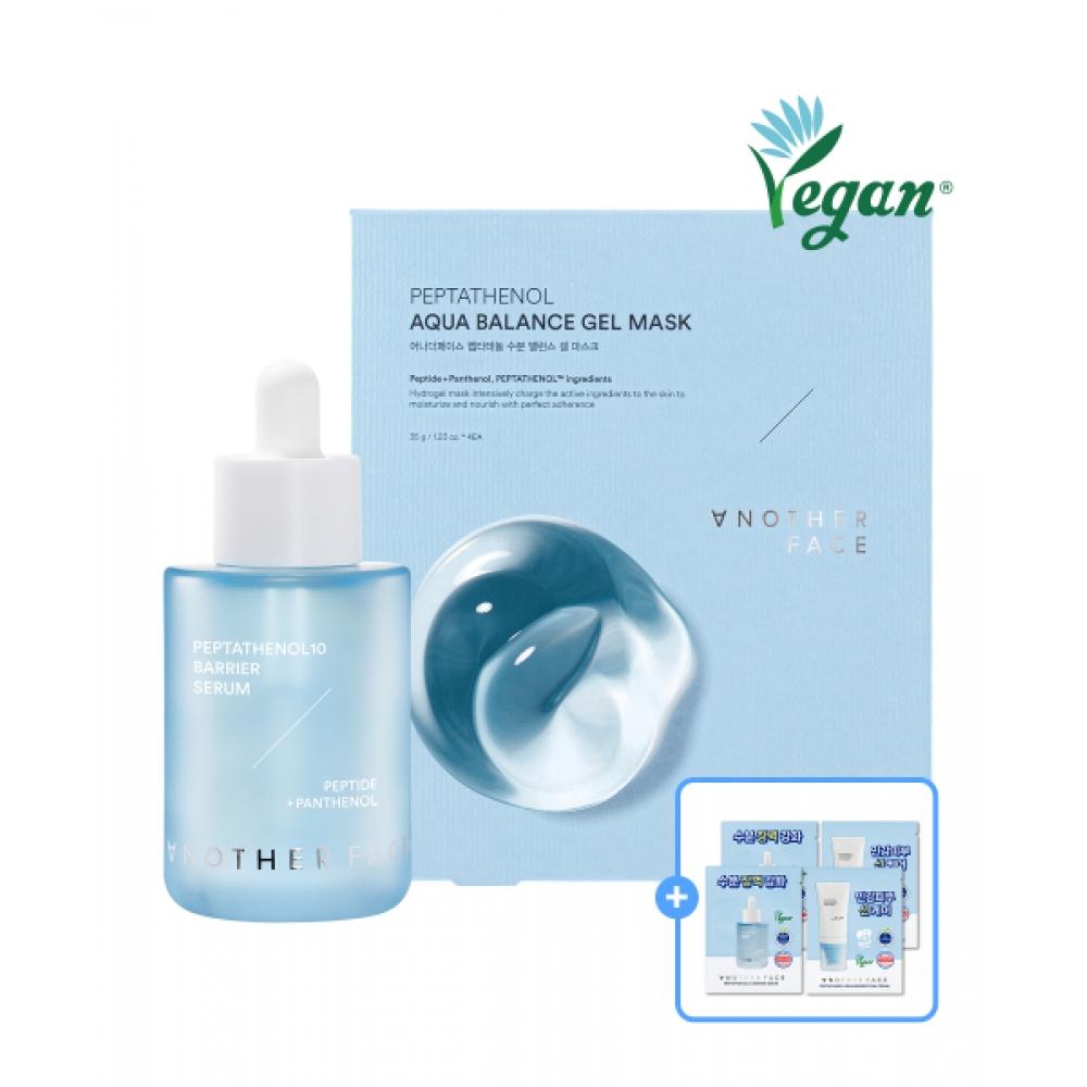 Anotherface Peptathenol 10 Barrier Serum 40ml+gel Mask 1box  4 Sheets   + 2 Serum+2 Free Sunscreen NONE