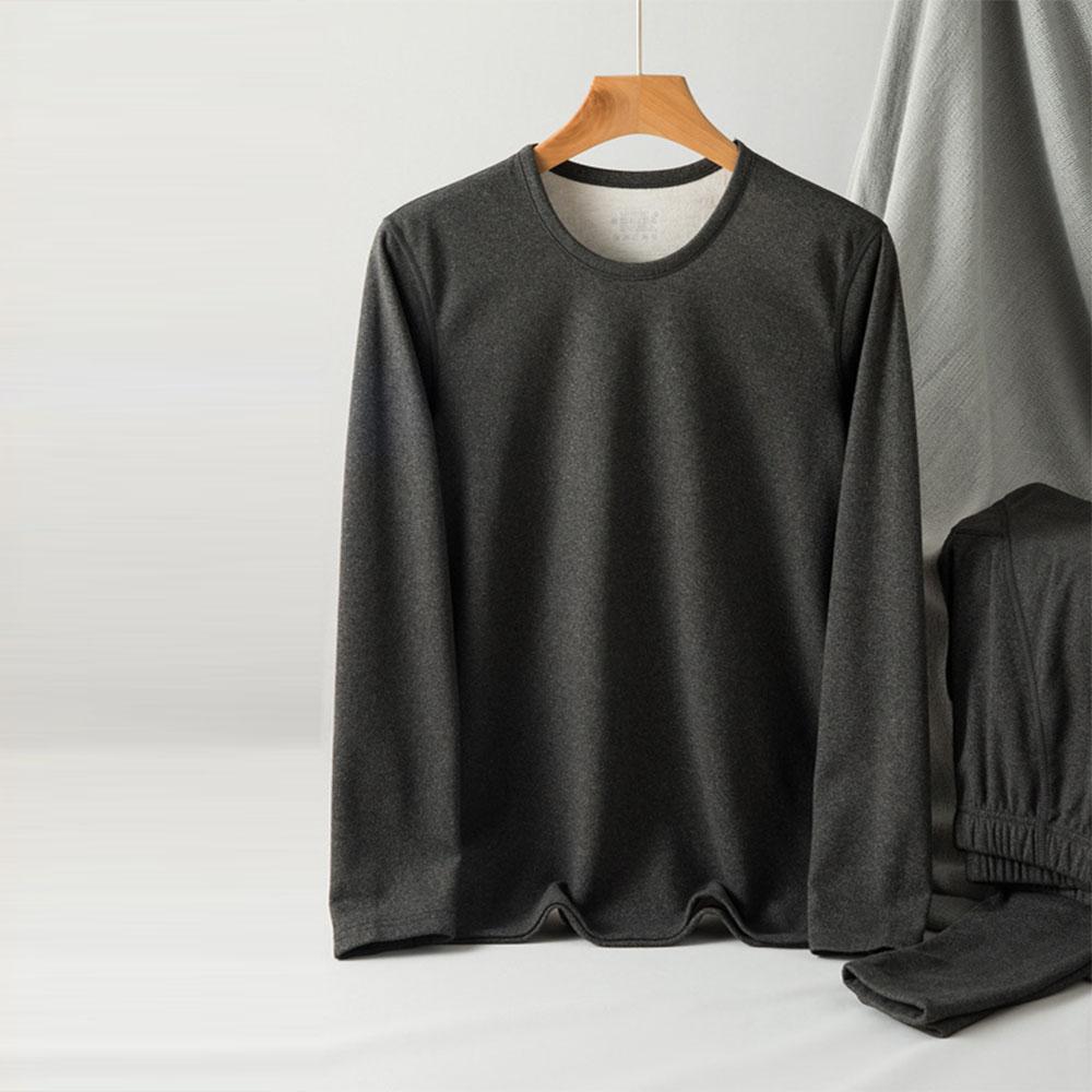 Men's Autumn Winter Thermals Clothes Thick Suits T-Shirts + Pants Undershirts Sets Turtleneck Sweater Tops Blouse For Men