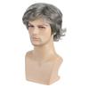 Synthetic Short Straight Wigs for Men Brown Wig with Bangs Natural Old Man Wig Male Korean Boy Cosplay Costume Party