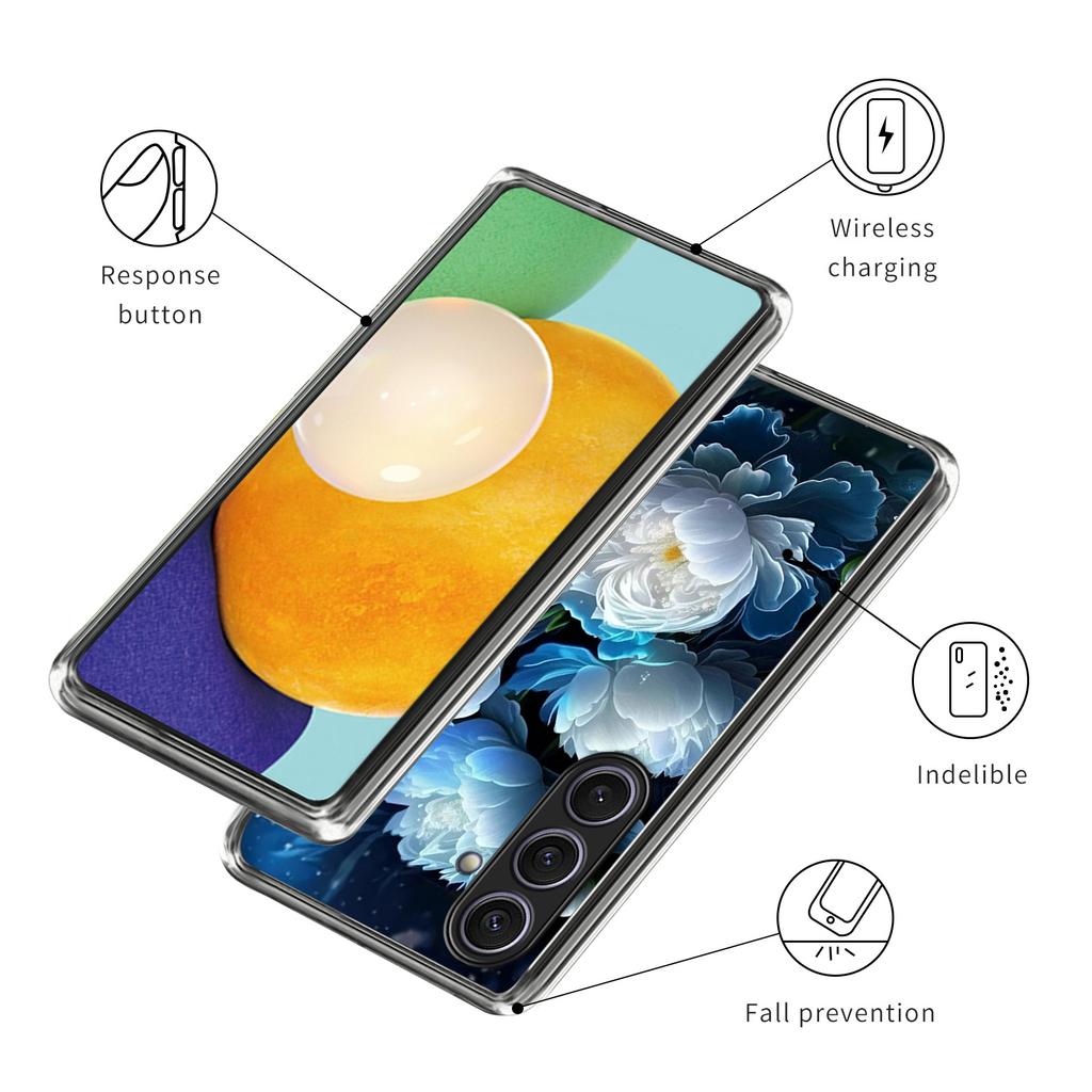 For Samsung Galaxy S25+ Case Pattern Printed Shockproof TPU Phone Cover