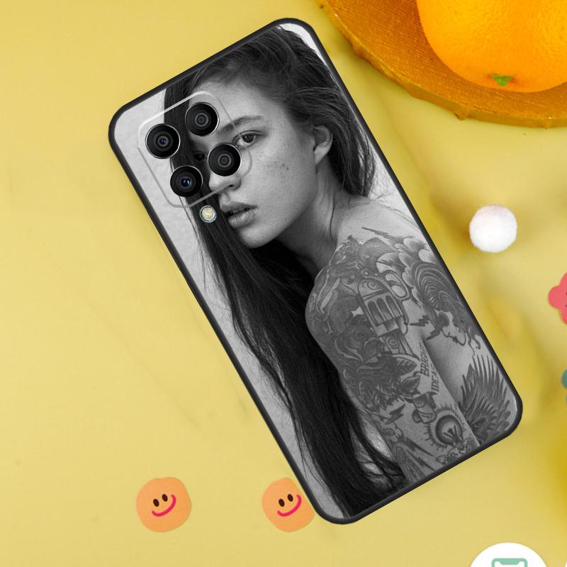 Sexy Sleeve Tattoo Girl Case For Samsung Galaxy M35 M33 M21 M31 M16 M36 M56 M53 M13 M12 M32 M52 M15 M55 M14 M34 M54