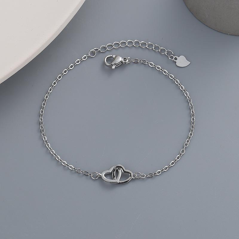 S925 Sterling Silber Armband, einfache und elegante einfache Persönlichkeit Persönlichkeit einfaches Armband, einfache und elegante