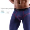 Men's Solid Color Mid-Waist Thermal Leggings - Comfortable, Slim-Fit, Cold-Resistant Autumn/Winter Wear