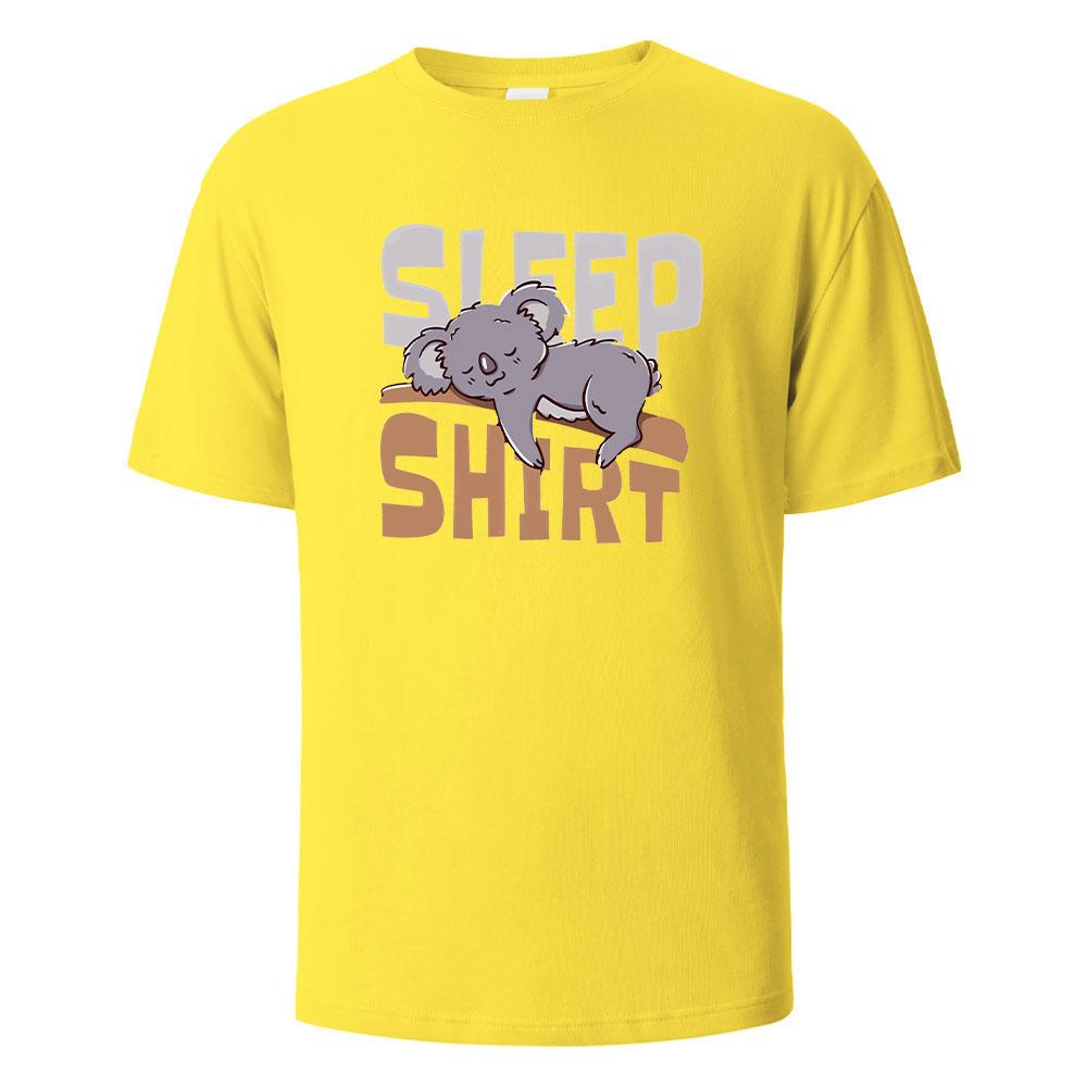 The Sleep Shirt Print TShirt 100 Cotton Summer Tees For Men Women Oversize Casual Tops