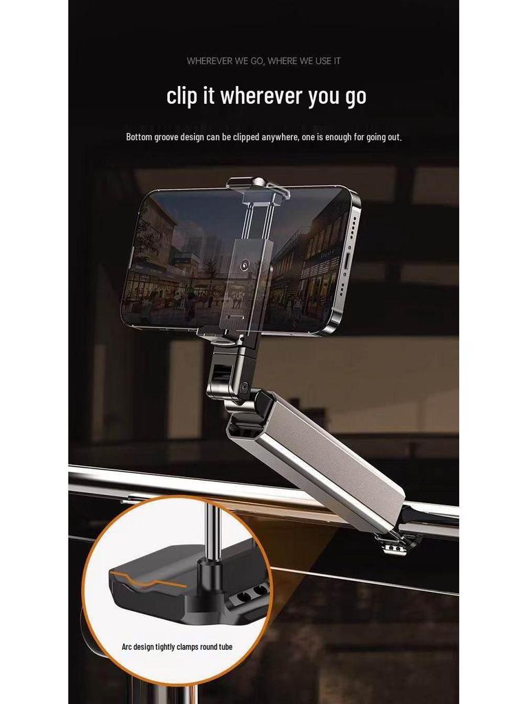 He Wei Universal 360° Travel Phone Holder for Airplane, Train, and Desktop