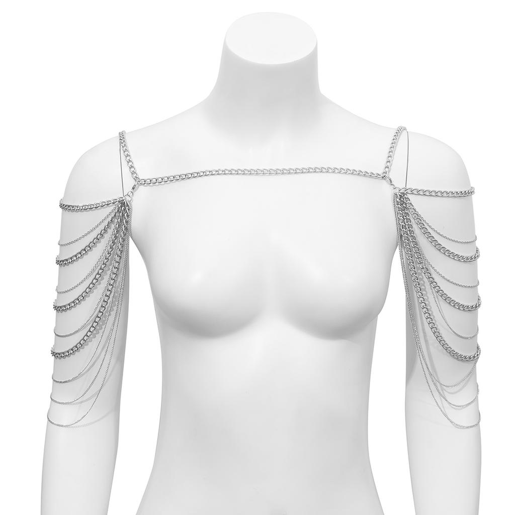 Multilayer Shoulder Chain for Women Punk Long Tassel Neck Body Jewelry Party Gifts