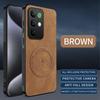RealMe C85/C85Pro Nappa Leather Full Coverage Anti-drop Magnetic Lens Case