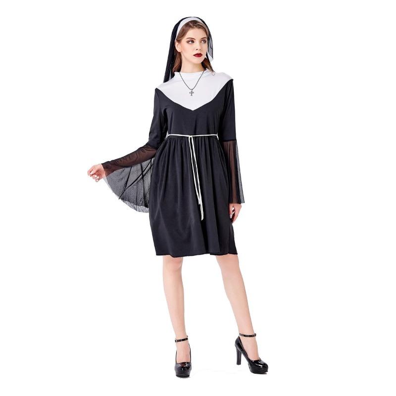 Halloween new church Mother Mary Father costume, game role-playing stage costumes