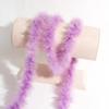 2M Real Natural Turkey Feathers Fluffy Marabou Feather Boa DIY Craft Sewing Trim Hat Costume Decor Wedding Party Accessories