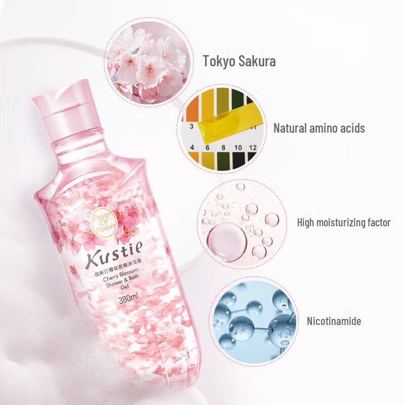 Kustie Jasmine Petal Shower Gel