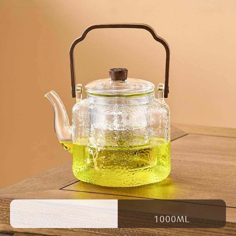 GIANXI Large Capacity Teapot China Hammer Design Tea Water Separation High Temperature Resistance Can Heated Tea Pot