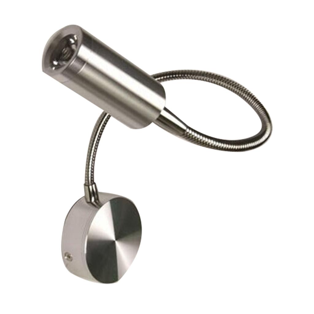 360-Grad-Drehbare LED-Wandleuchte 3W 200Lm Warmweiß Aluminium Flexibler Arm Lampe Schlafzimmer Arbeitsplatz Schreibtisch Heimdekoration Licht