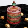 Transparent Designs Clear Candy Jar Multifunctional Glass Storage Container for Household Decoration
