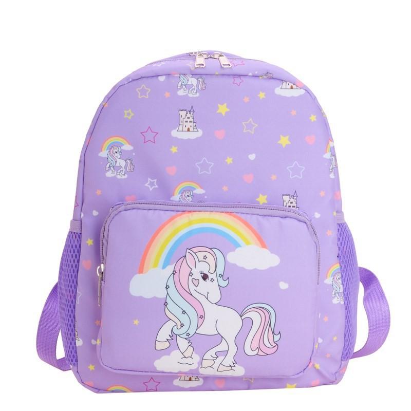 Trendy Design Basic Kids Backpack In Soft Colors Ideal For School And Use Everyday
