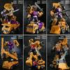 Jinjiang Transformation Toys Devastator Combination Sets Excavator Scraper Hook Action Figure Robot Car Model Kids GT 6 in 1 Poseable Articulated