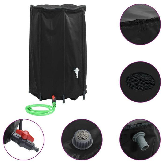 Réservoir d eau avec robinet pliable 500 L PVC