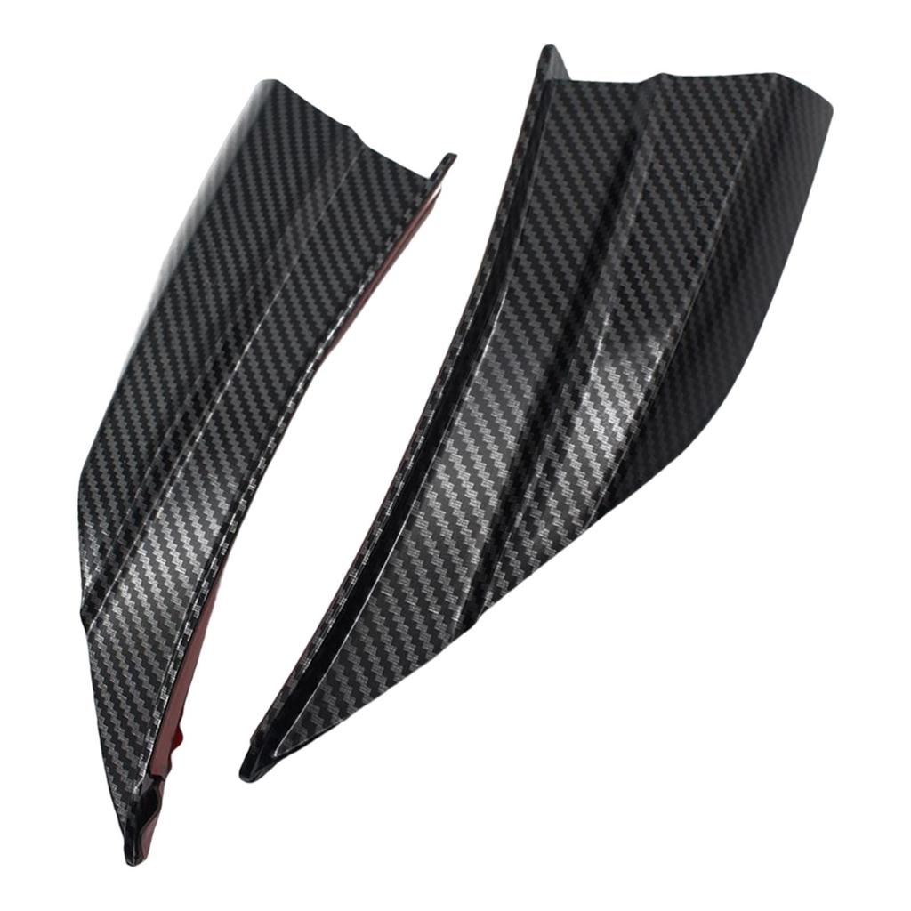 2Pcs Aerodynamic Wing Modification Accessory Spoiler 155 2020 Replacement , Carbon Fiber