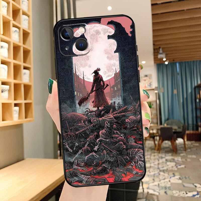 

Bloodborne Dark Souls Phone Case For iPhone 11 12 13 14 15 16 Pro MAX 12 13 Mini X XR XS Max Plus Cover Coque iPhone 13