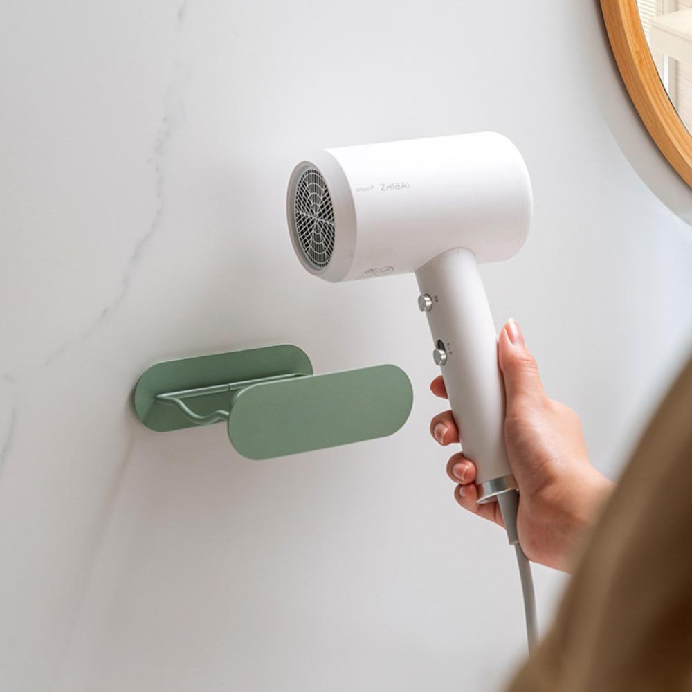 

Punch Free Wall Duct Storage Rack Moisture-proof Hair Dryer Storage Shelf Universal Caliber оранжевый