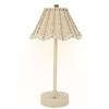 Wicker Lamp 120 Lumen Wireless Rechargeable Dimmable Artificial Rattan Lighting LED Desk Lamp For Living Room Office Home