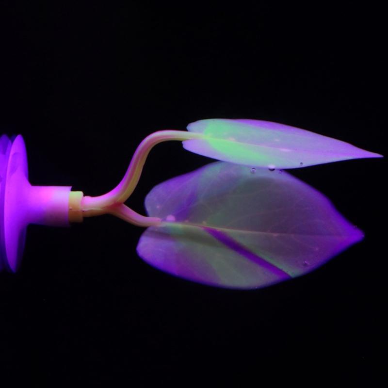 Water Plant Leaves for Fish Tanks Aquarium Decorations Beautiful Appearance Artificial Plant Leaves Multicolored