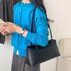 Borsa a Tracolla da Donna Minimalista Coreana Versatile alla Moda Niche Colore Solido Flip PU Sagomato
