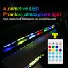 Car Interior Decoration RGB Led Light Strip App Control USB Music Rhythm Sensing Lamp Atmosphere Lights with Remote Control 12V