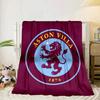 Football Club Emblem Lion Blanket Flannel Blanket for Bed, Sofa, Camping, Hiking, Picnic Essentials, Gift for Family Fan Gifts