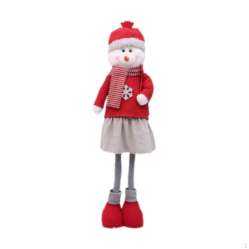 Christmas Figure with Movable Legs, Festive Ornament for Home Decor