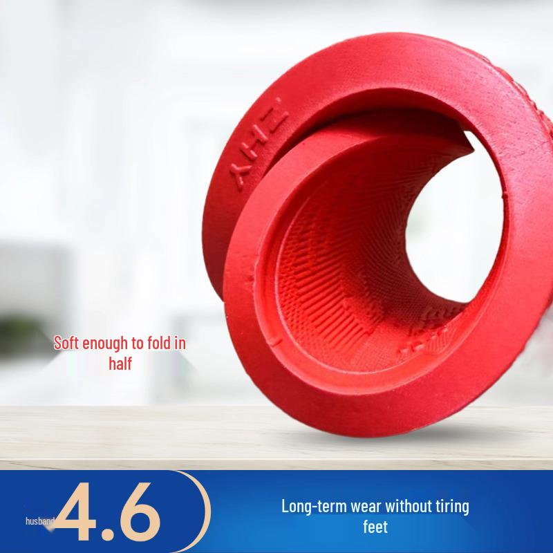 Zou Haoyun Red Auspicious Clouds PVC Soft Waterproof Non-slip Durable Shoes for Celebrations