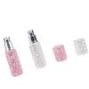 2 Stück 10 ml Strass Parfümzerstäuber Nachfüllbare Flasche Miniatur Parfüm Sprühflasche für Reisen