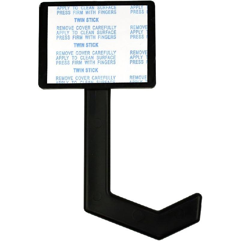 Banana Hanger - Under Cabinet Hook for Bananas or Other Lightweight Kitchen Items. Hook Folds-up When Not In Use. Self-Adhesive and Pre-drilled Holes