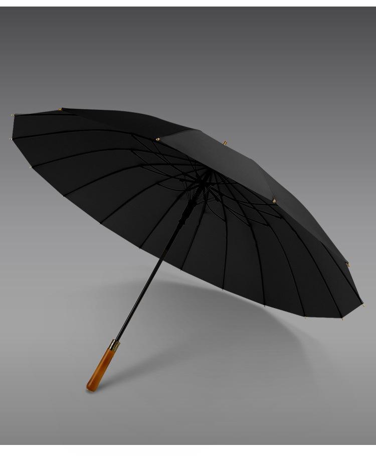 Extra Large Windproof Golf Umbrella: All-Fiber, Long Handle, Automatic, Sun & Rain Protection